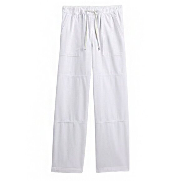 GAP High Rise Wide Leg Utility Jeans Pull On White Size L - Picture 4 of 16